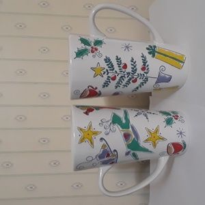 Christmas Sparkle Riviera/Van Beers by Signature Tall Mug NWOT